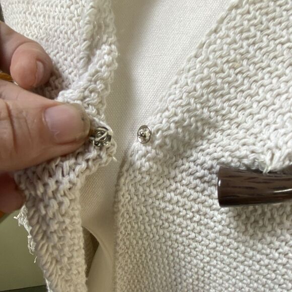 Roffe Accessories Womens Toggle Fringe Bohemian Open Front Cardigan Hoodie OSFM - Picture 9 of 10